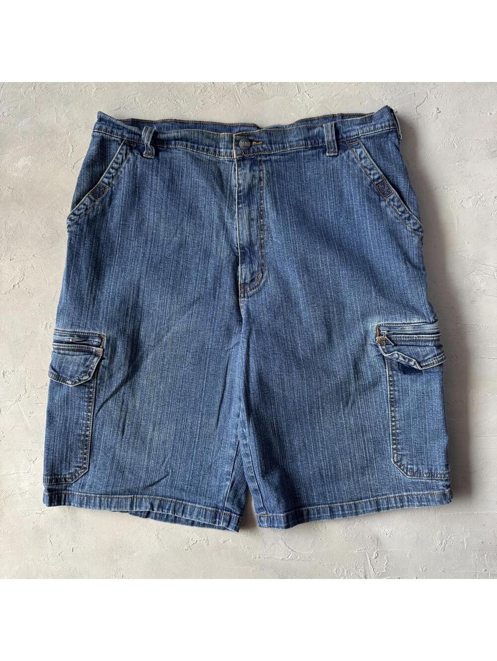 Vintage 90s Baggy Denim Carpenter Cargo Shorts Jorts
